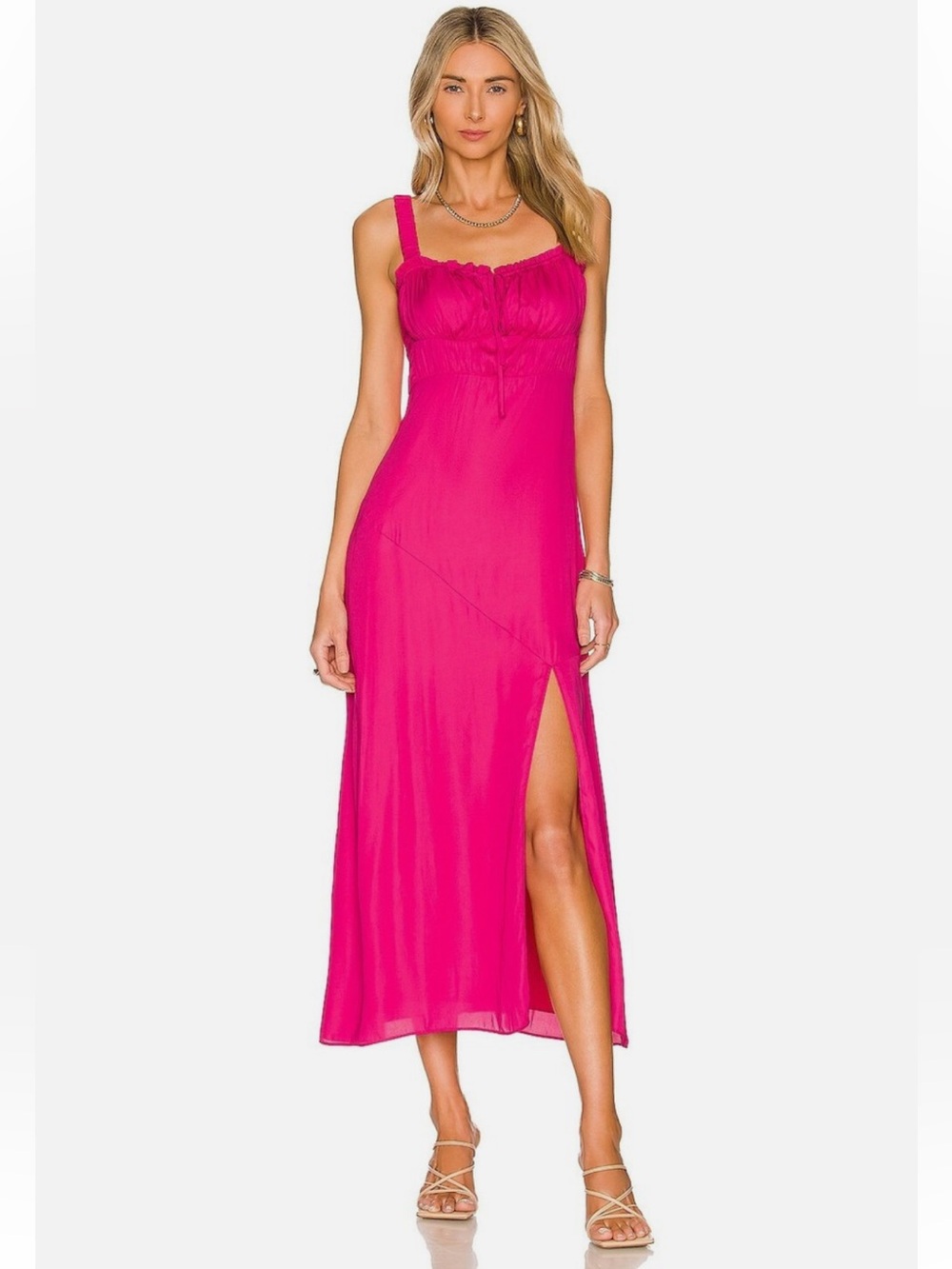 Line & Dot
Brooke Midi Dress Hot Pink. Size XS. NWT